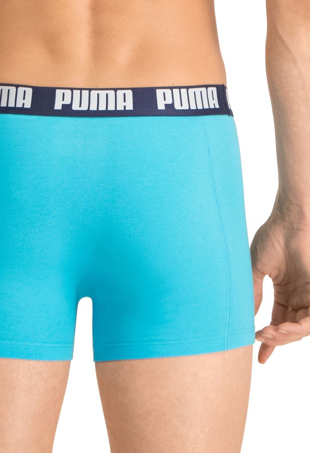 PUMA BODYWEAR Boxershorts Basic (2-St) sportiv mit Logo-Bündchen