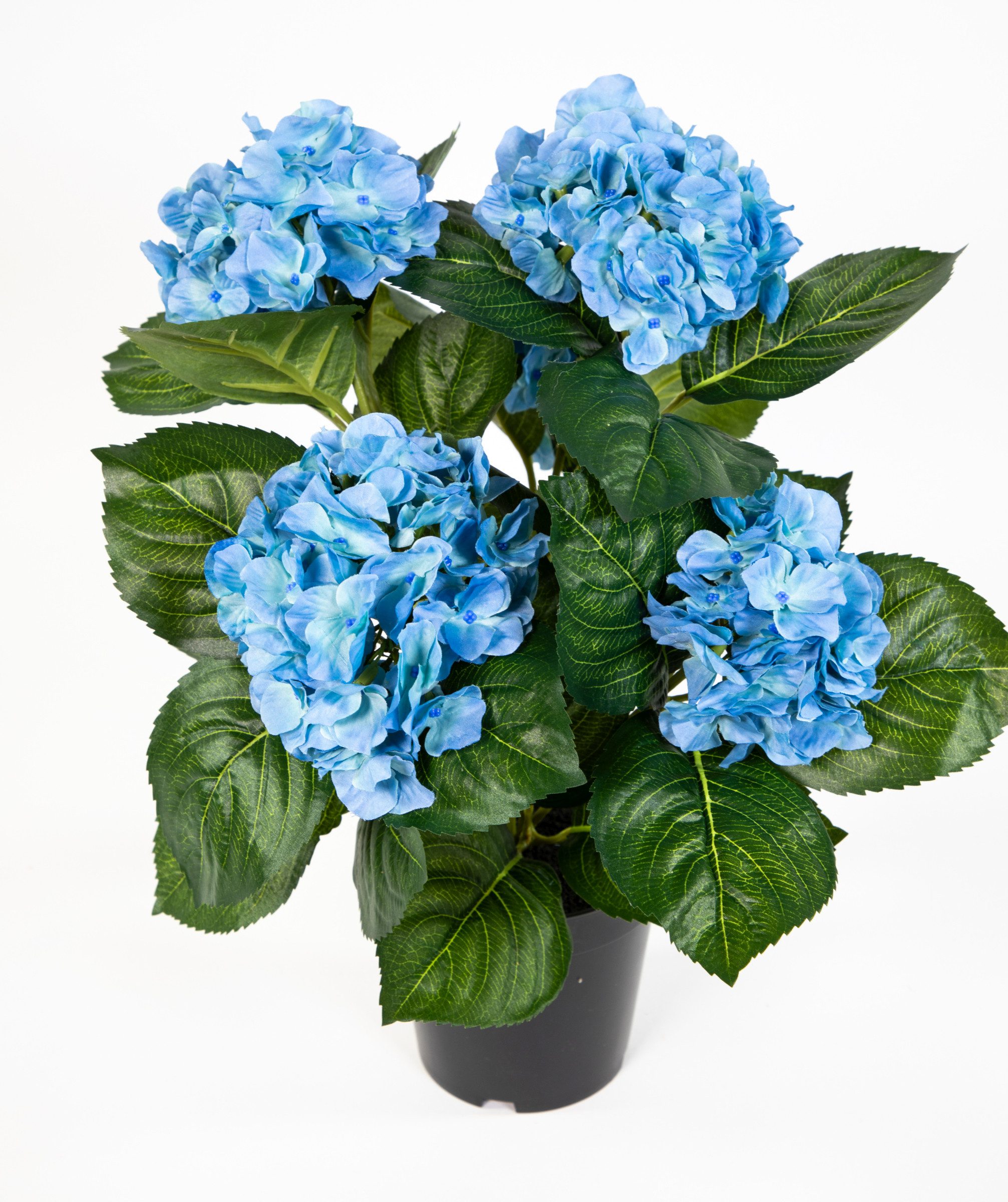 Kunstblume Hortensienbusch Deluxe 42cm im Topf günstig online kaufen