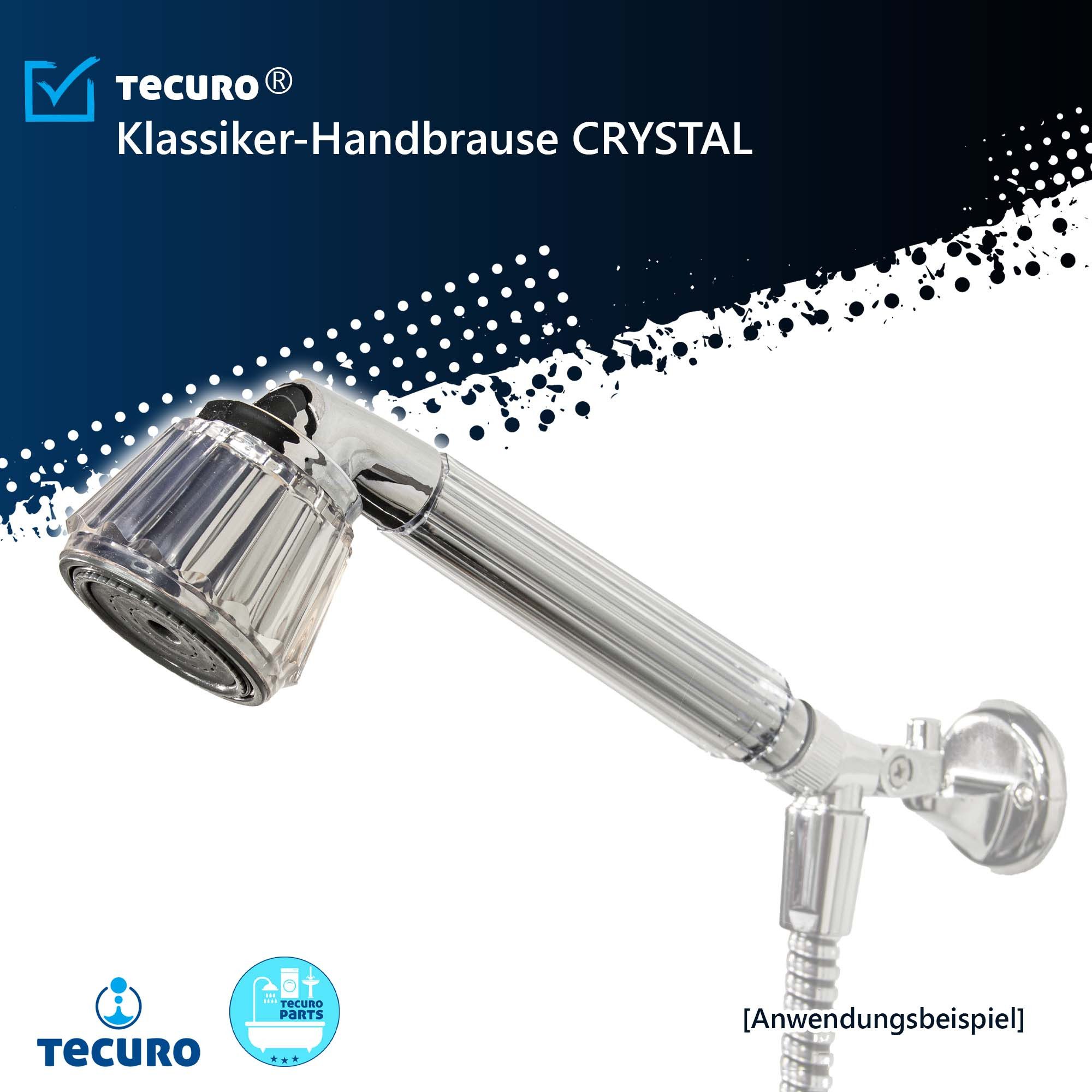 tecuro Duschbrause Handbrause CRYSTAL - stufenlos günstig online kaufen