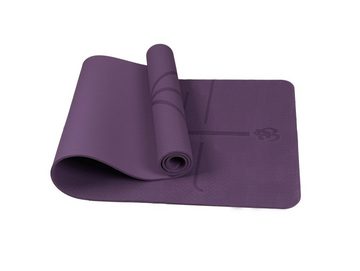 RAIKOU Yogamatte Zweifarbige TPE-Yogamatte Gymnastikmatte Fitnessmatte Trainingsmatte (183x80x8cm,1830x61x6cm, 1er-Pack), mit guter Länge und Dicke Yogamatten,rutschfest