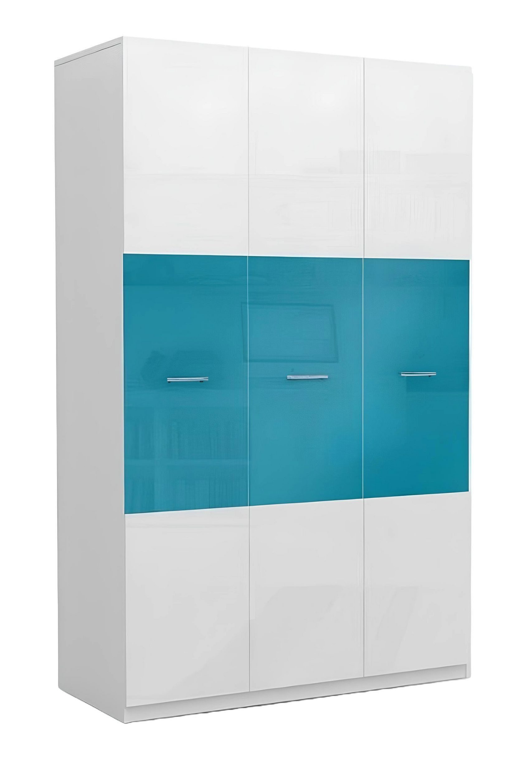 JVmoebel Kinderkleiderschrank Holz-Kleiderschrank in Blau mit modernem Design für Kinderzimmer (Kinderkleiderschrank) Made in Europa