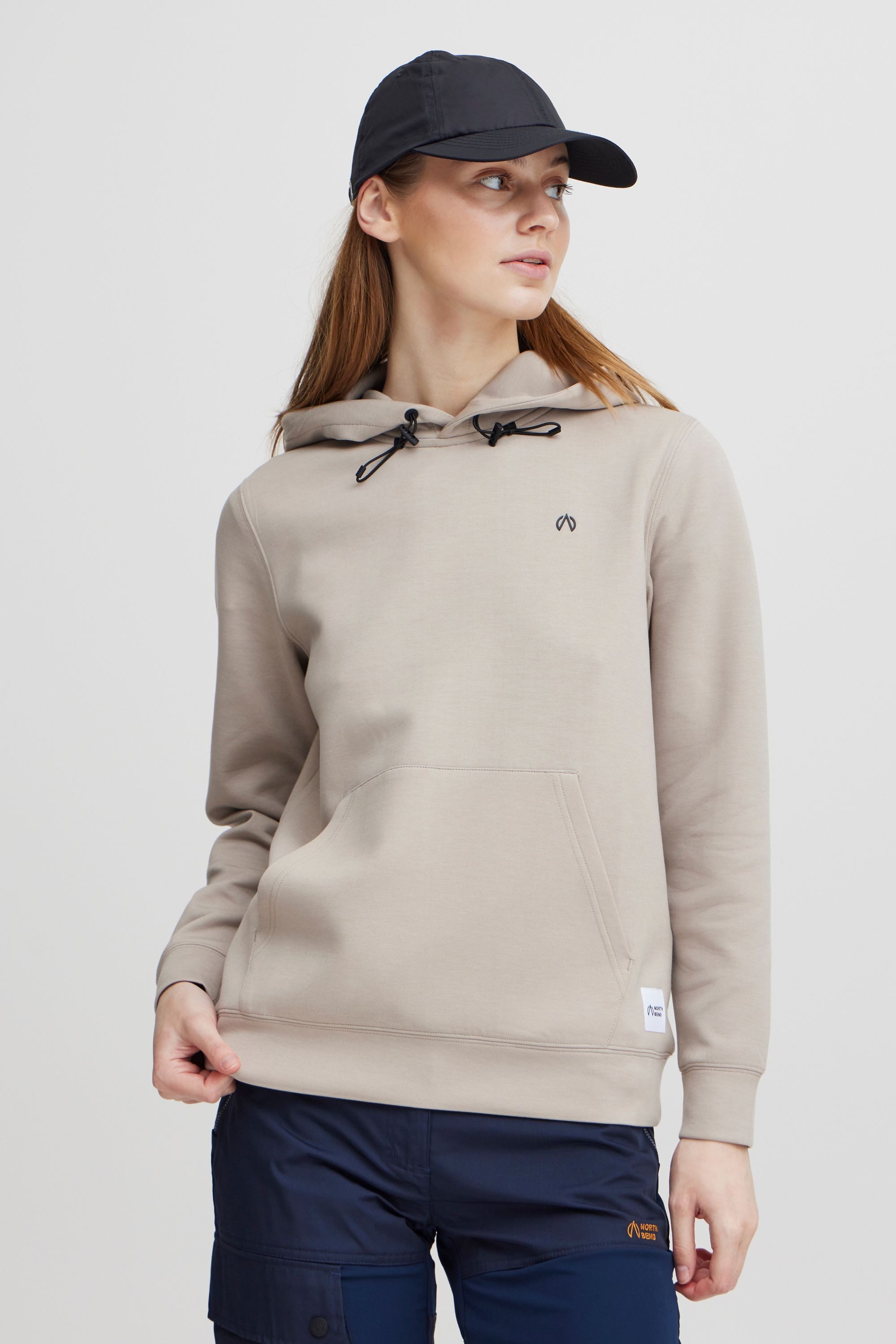 North Bend Sweatshirt NBTamina W Technical Hoody sportlicher Sweathoodie mit Kängurutasche