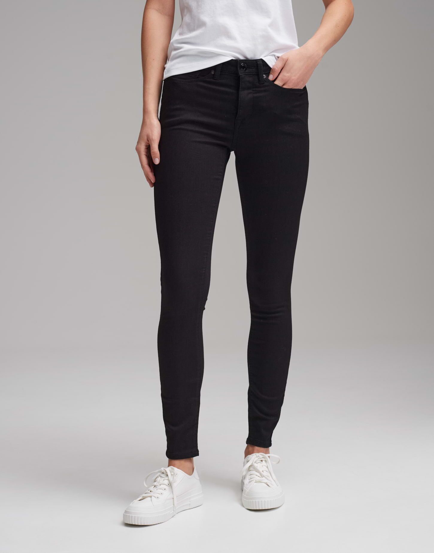 OPUS Skinny-fit-Jeans OPUS Skinny Jeans Elma black Figurbetont