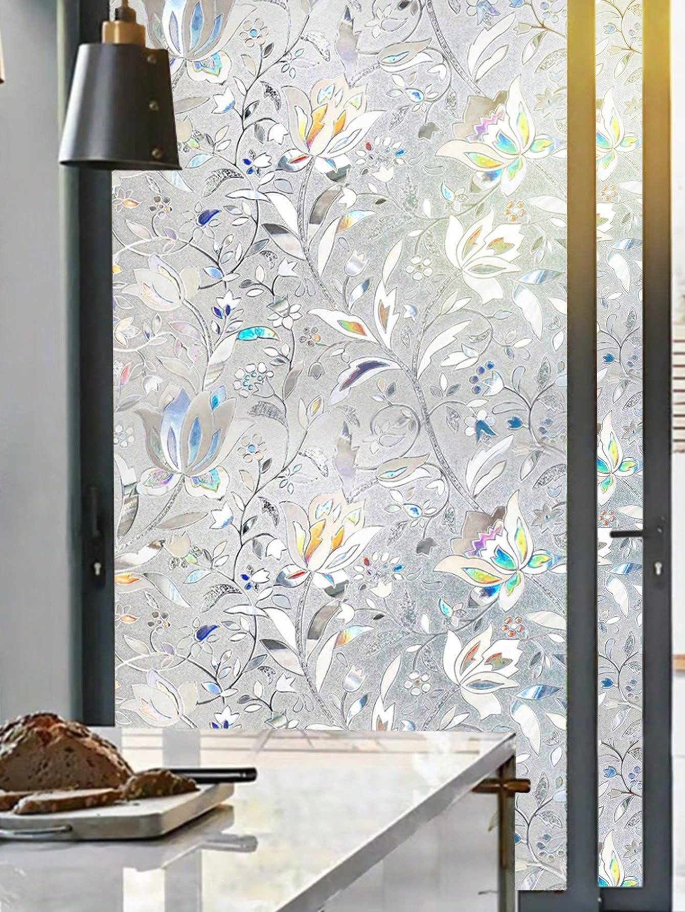 HomeBella Fensterfolie blickdicht selbsthaftend Sichtschutzfolie ohne Kleber