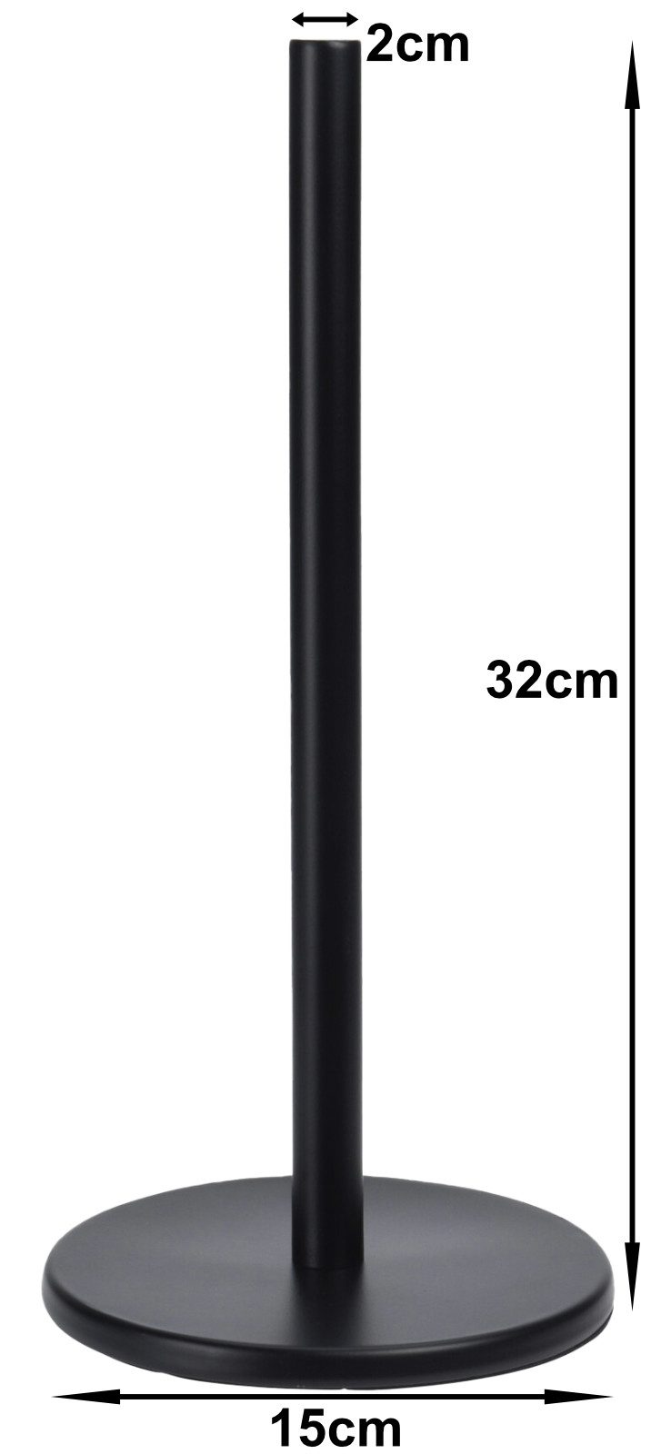 Koopman Küchenrollenhalter Küchenpapier Metallständer 32 cm Schwarz, (Packung, 1-St., 1), Papierhalter, Edelstahl, 2 Tlg., Rollenhalter, Küchenpapier. Reduzierter Preis € 9,95. Unverbindliche Preisempfehlung € 19,95, (€ 9,95 pro 1 Stk)