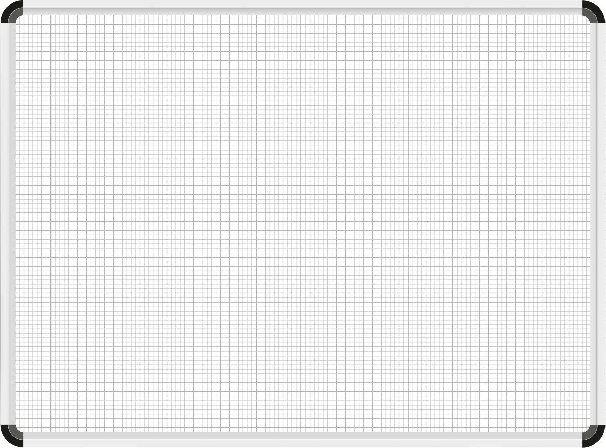 Ultradex Wandtafel Magnettafel Raster 5x5/10x10mm 700x490mm 45 Planungszeilen