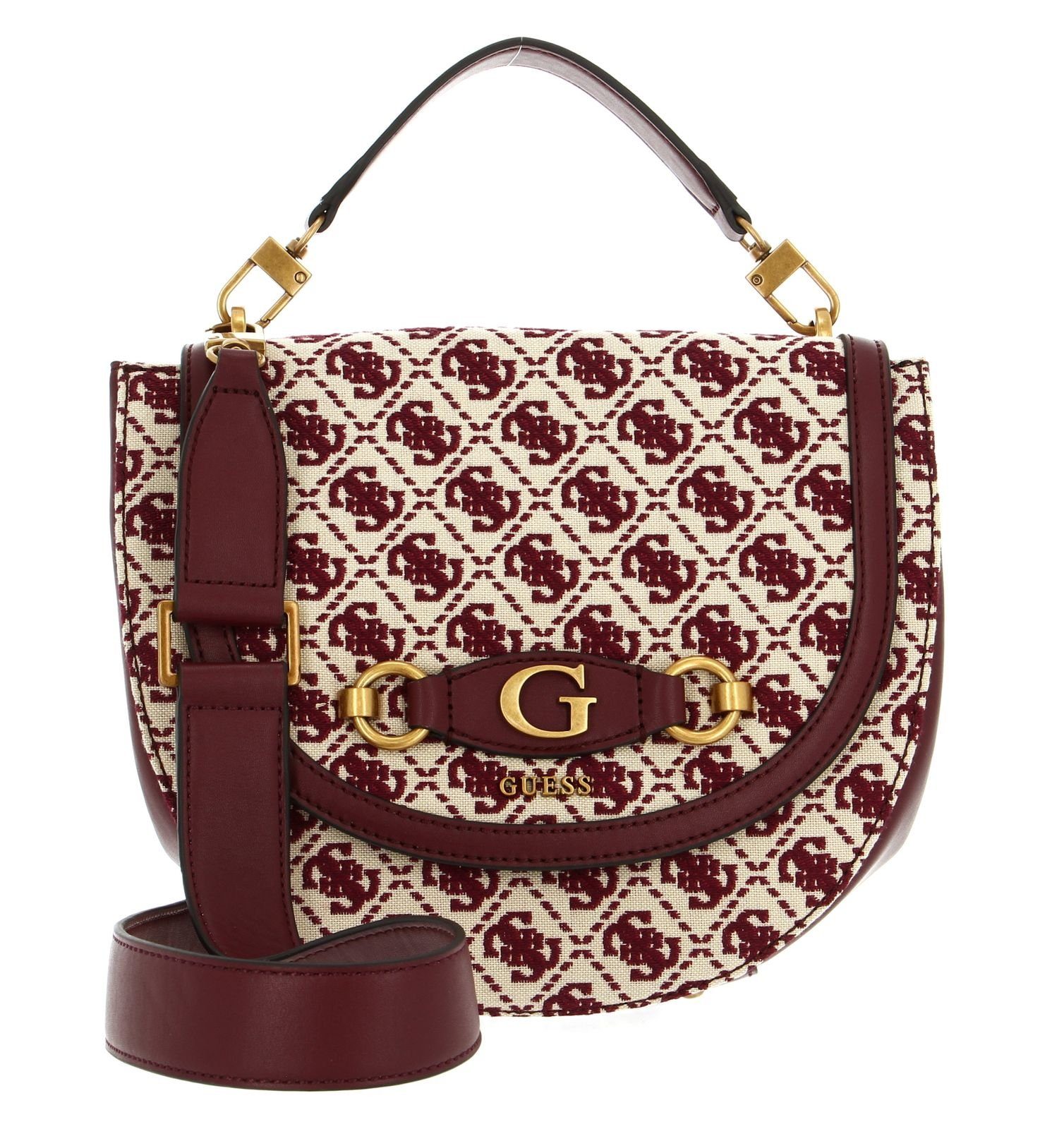 Guess Umhängetasche Izzy Merlot Logo