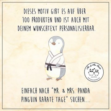 Mr. & Mrs. Panda Tragetasche Pinguin Karate - Sky Blue - Geschenk, Gewinn, Schenken, Karate Verein (1-tlg), Lange Tragegriffe