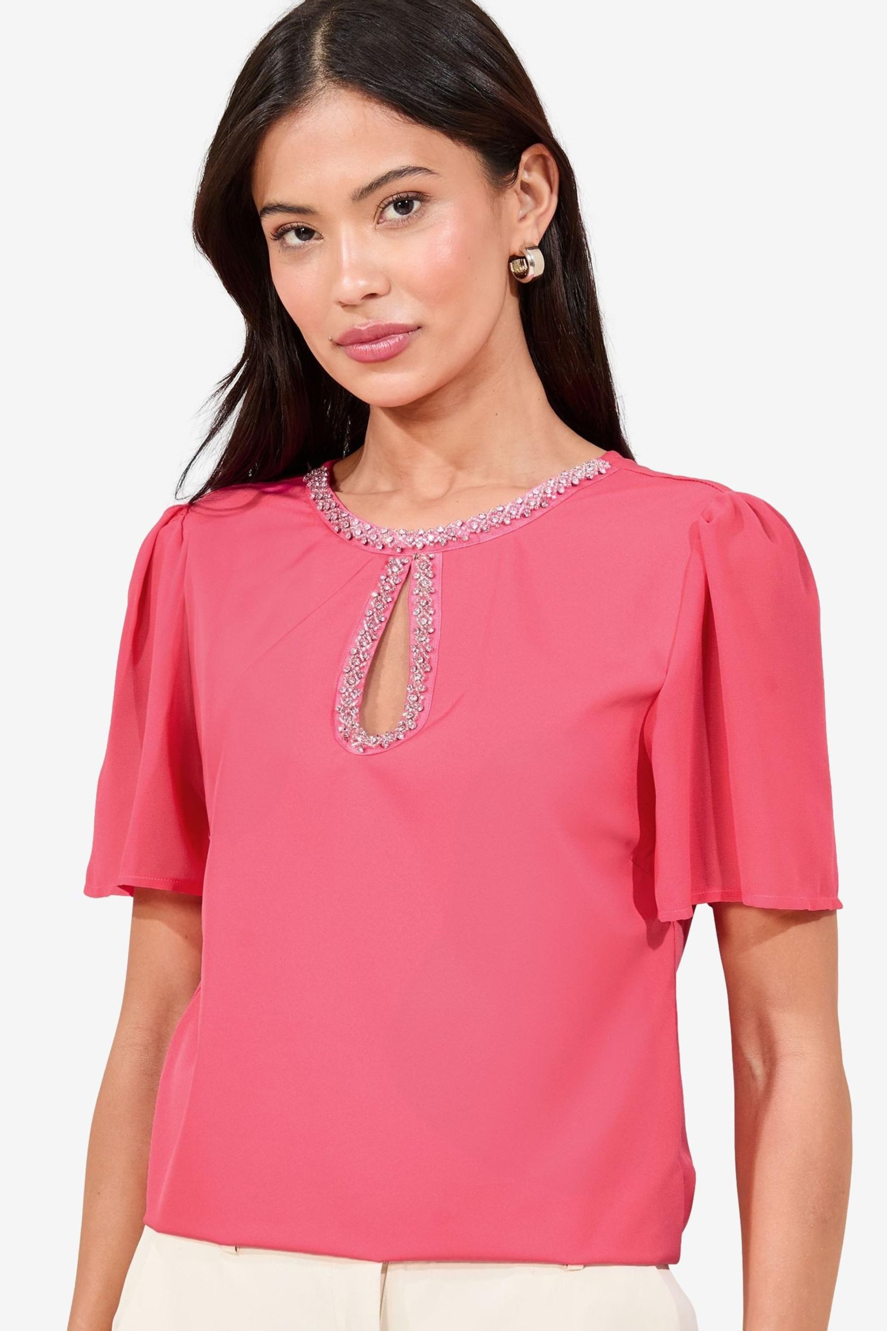 LIPSY T-Shirt Lipsy T-Shirt mit Flatterärmeln, Regular (1-tlg) günstig online kaufen