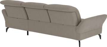 sit&more Ecksofa Leandro L-Form, Wahlweise mit Bett-, Kopfteil - und Armlehnfunktion, sowie Bettkasten