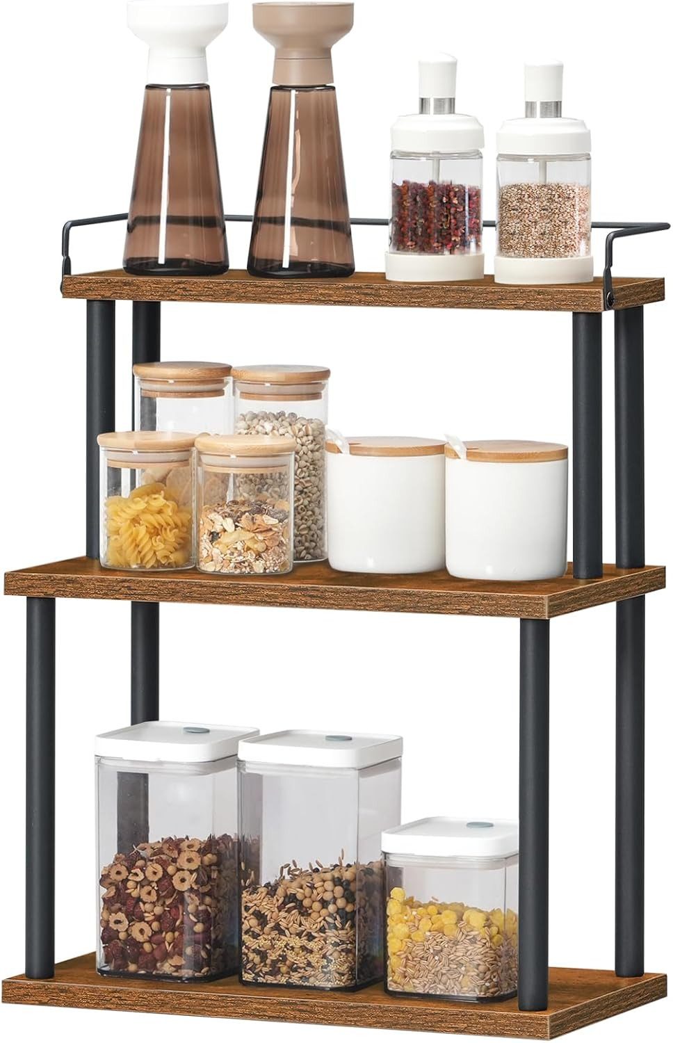 Hoobro Gewürzregal Küchenregal, Aufbewahrungsregal mit 3 Ebenen, Schreibtis günstig online kaufen