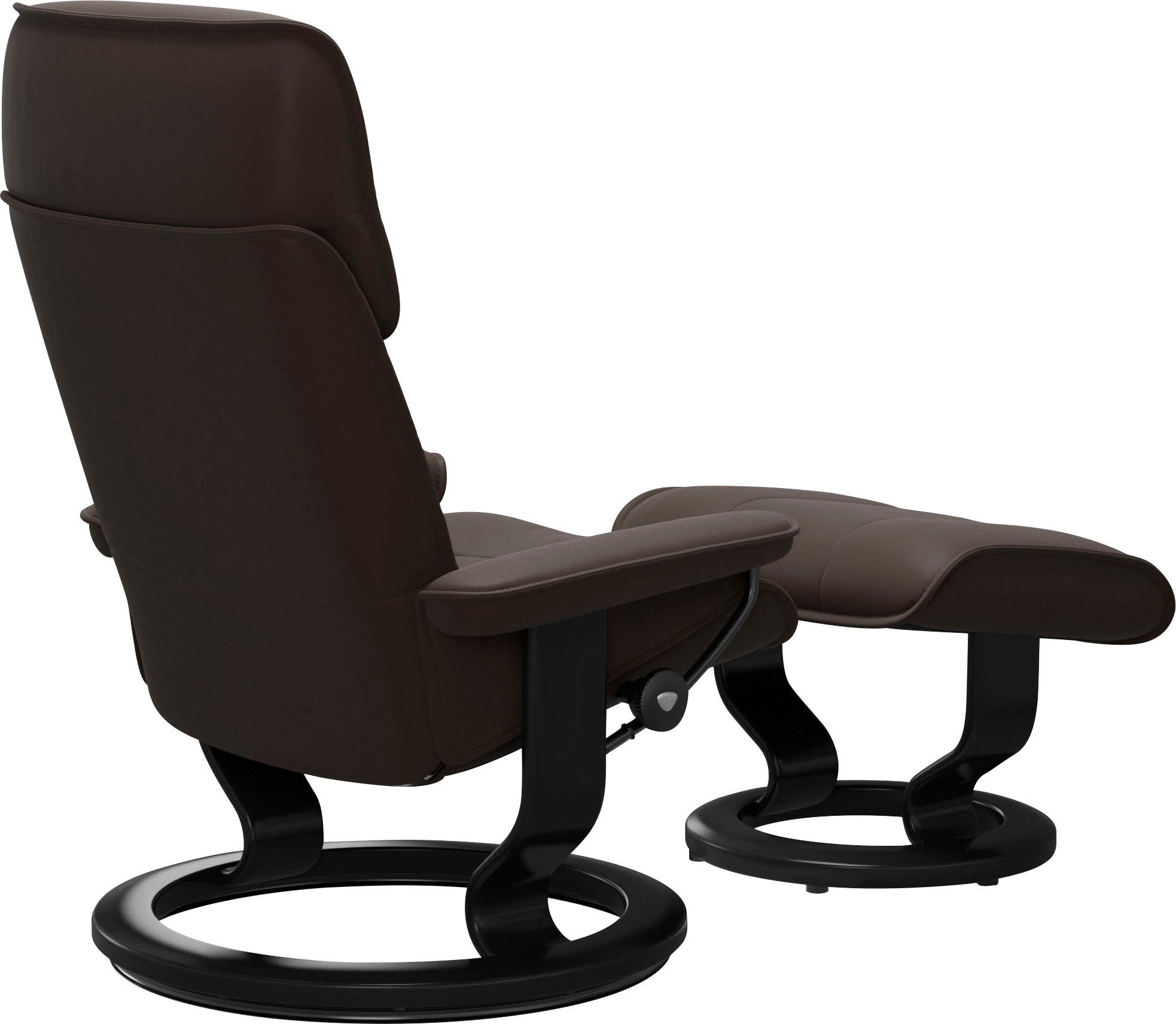 Stressless® Relaxsessel Admiral (Set, Relaxsessel inkl. Hocker), mit Classic Base, Größe M & L, Gestell Schwarz