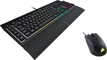 Corsair K55 RGB PRO QWERTZ+ HARPOON RGB PRO Gaming-Bundle (DE) Tastatur- und Maus-Set