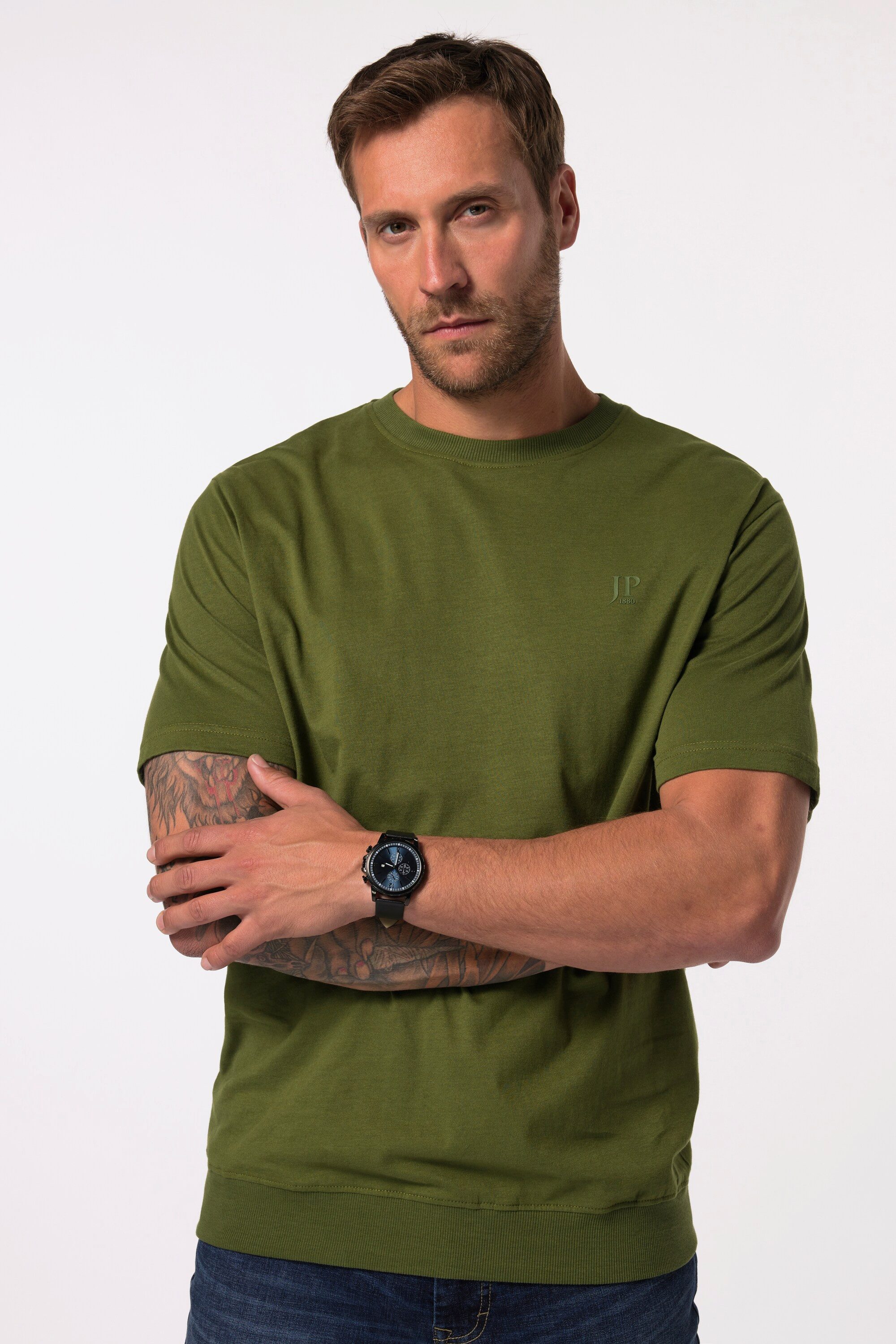 JP1880 T-Shirt T-Shirt Bauchfit Basic Halbarm günstig online kaufen