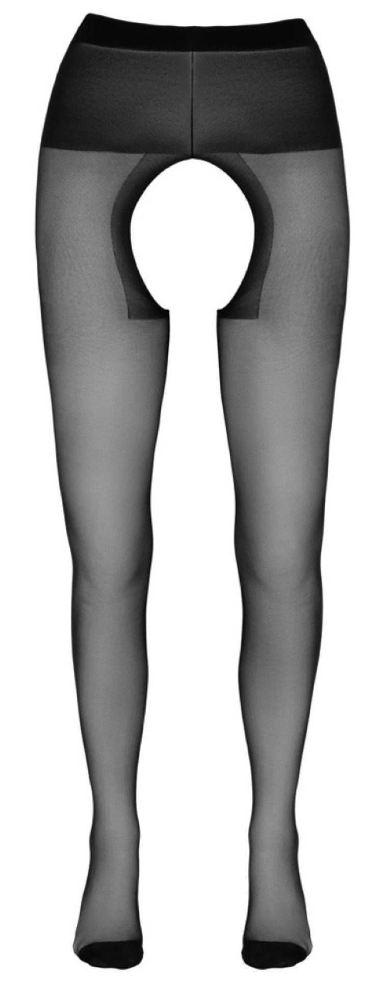 Cottelli LEGWEAR Ouvert Strumpfhose Cottelli LEGWEAR - Strumpfhose ouvert schwarz - (1