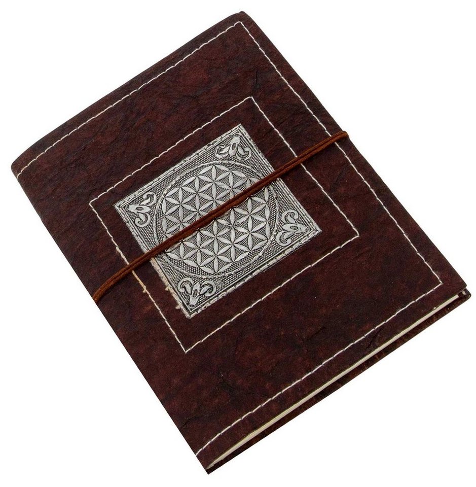 Thumbnail - KUNST UND MAGIE Tagebuch Tagebuch Poesiealbum Notizbuch Lebensblume Flower of Life 20x15 Indien