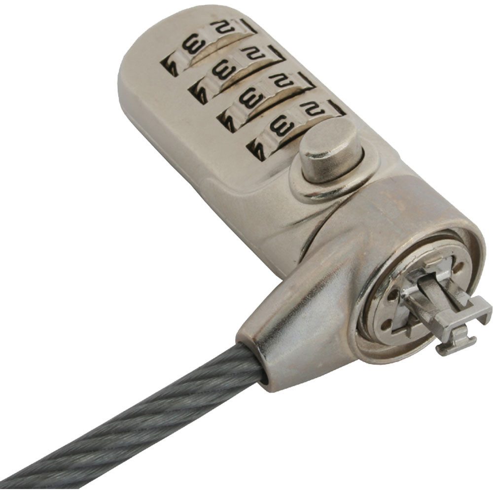 Inline TV-Wandhalterung Notebook Sicherheitsschloss, mit Zahlenkombination, 4,4mm x 2m