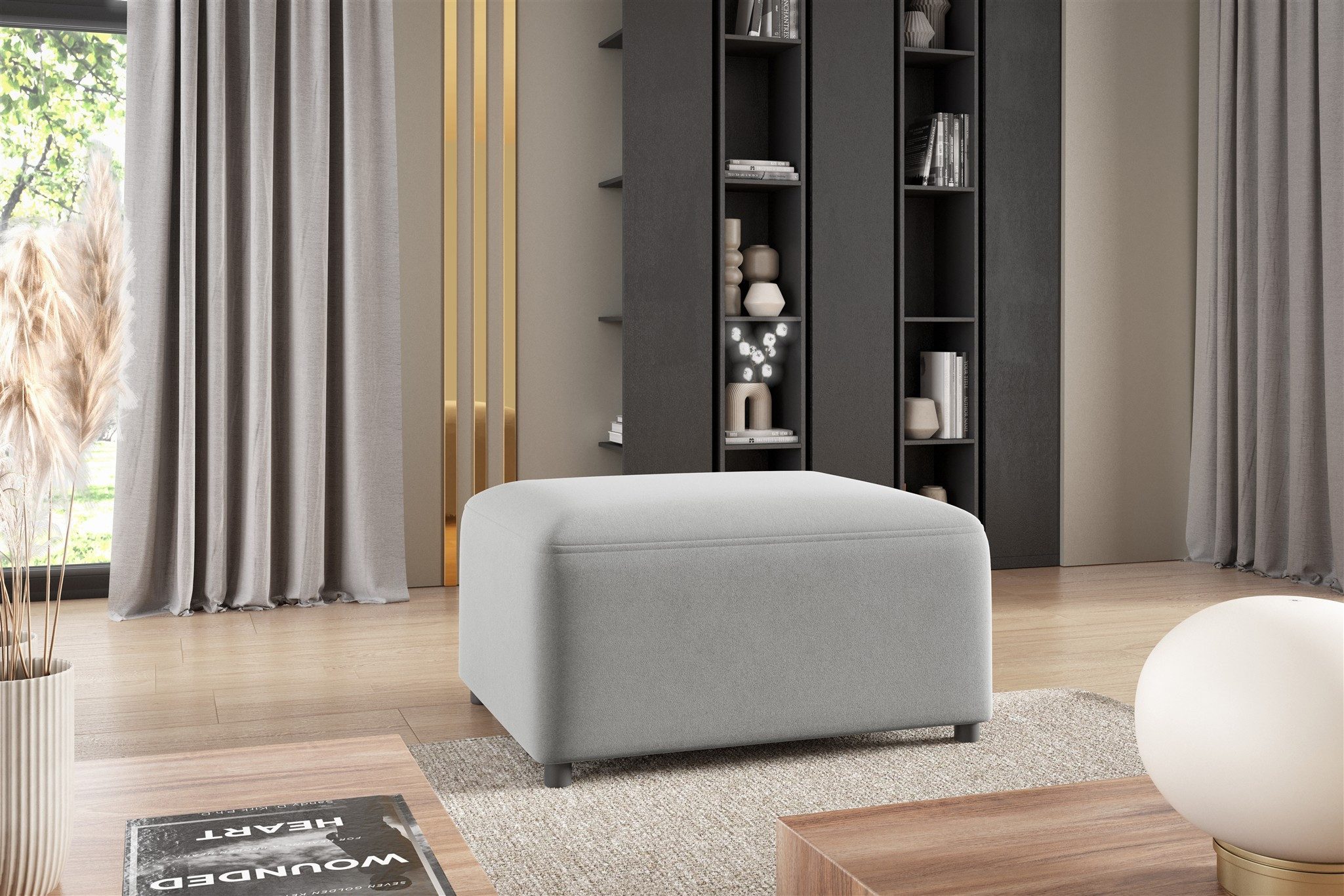 Fun Möbel Polsterhocker Designerhocker MEGAN in günstig online kaufen