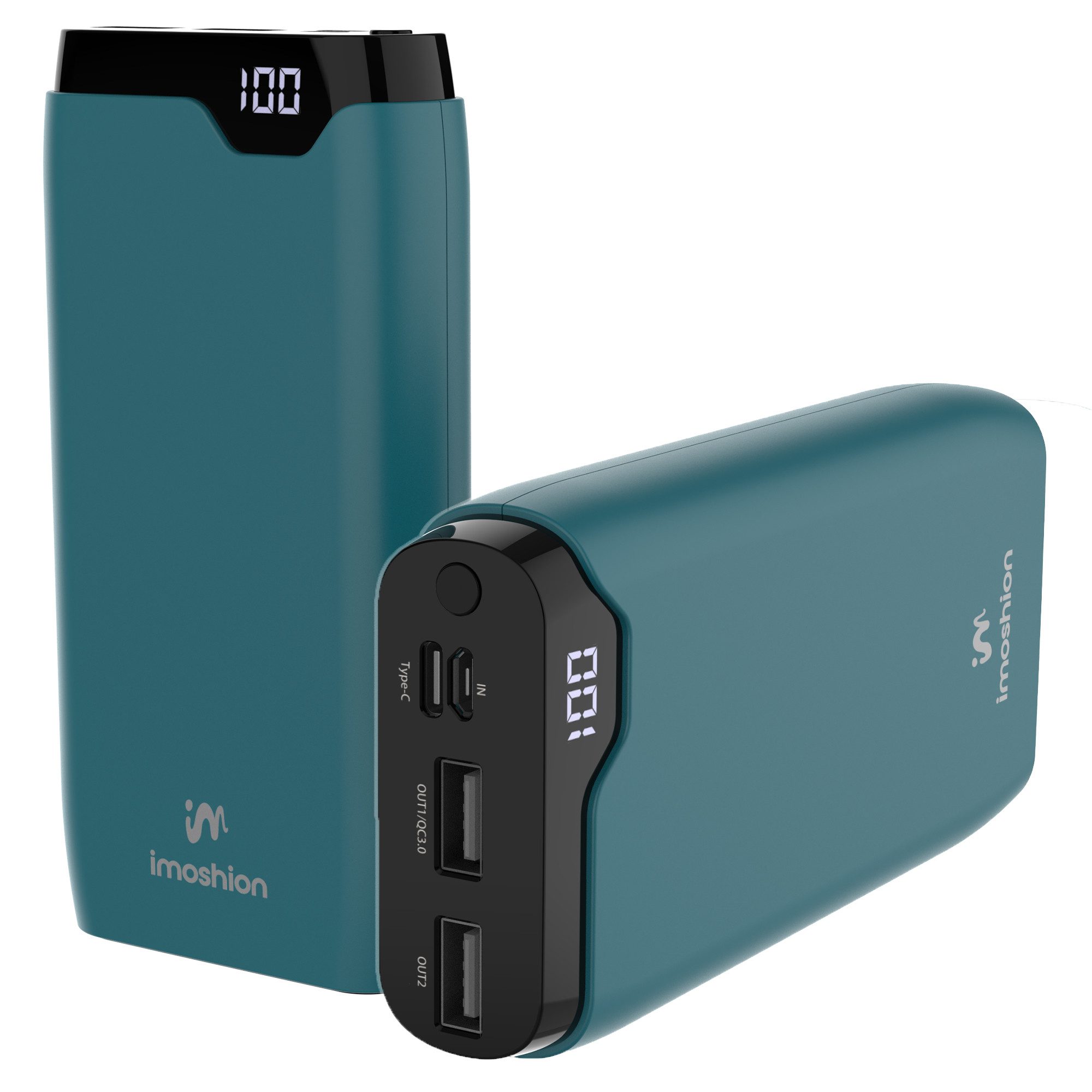 imoshion imoshion Powerbank 20.000 mAh - 22,5W Schnellladegerät - USB-C / USB-A Powerbank (1 St)