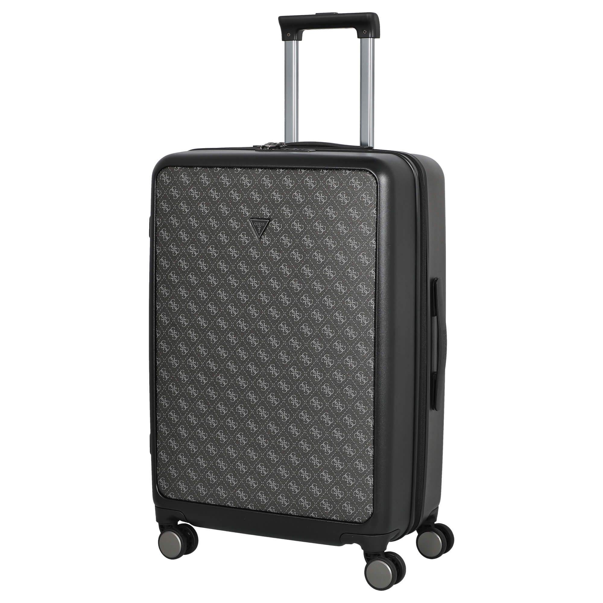 Guess Koffer Verona - 4-Rollen-Trolley M 67 cm (dark black), 4 Rollen