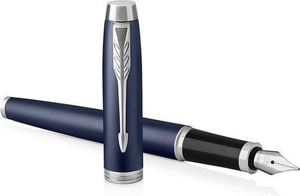 Parker Füller IM-Füller Matblau mit feiner Spitze, (1-tlg), für Rechts- und Linkshänder, nachfüllbar