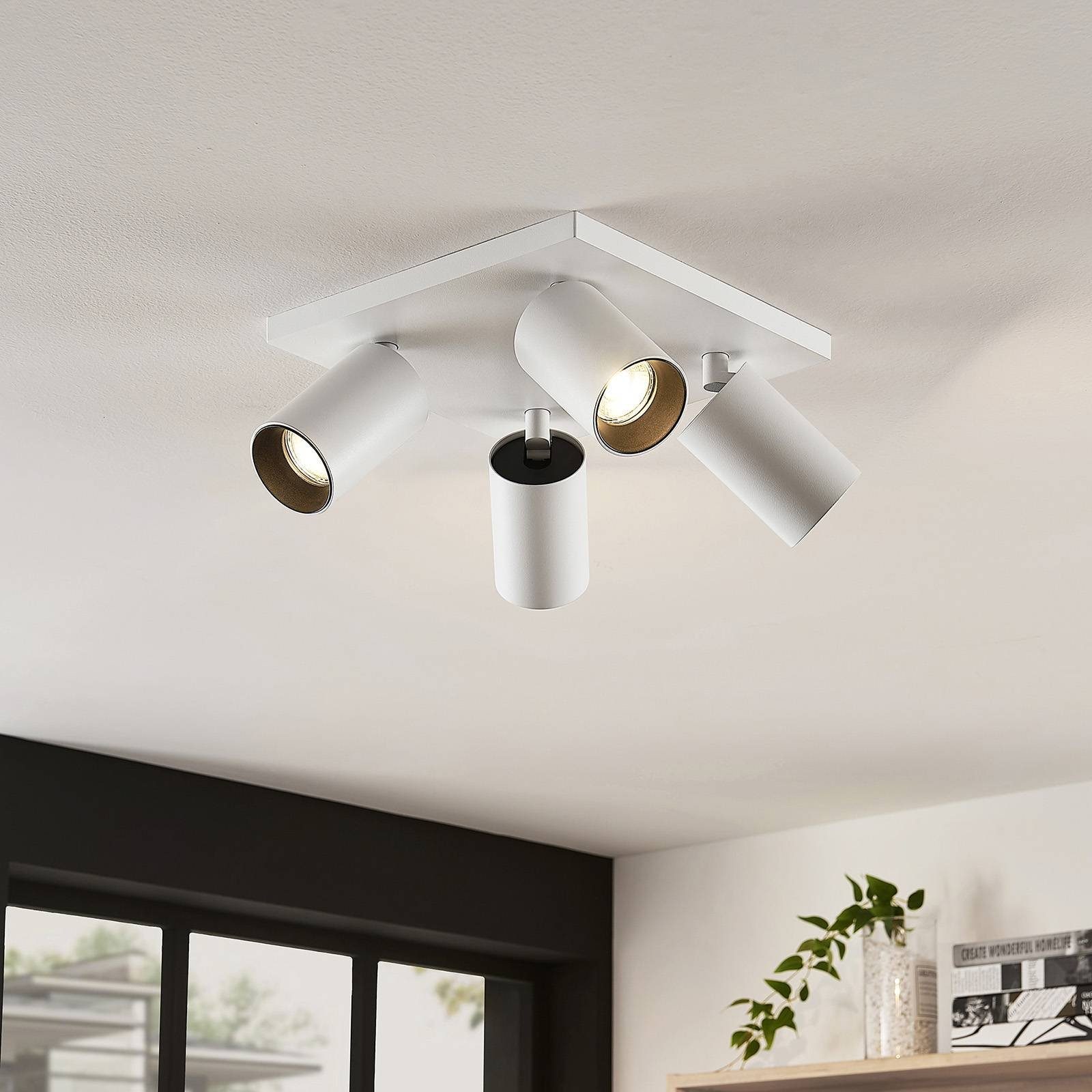 Arcchio Deckenstrahler Brinja, Metall, Weiß IP20, 4 x 8 W LED