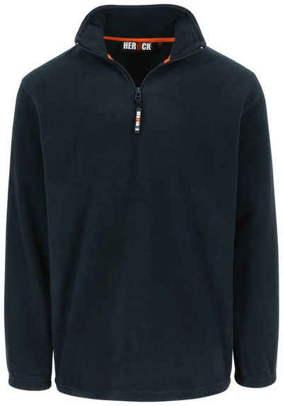 Herock Strickfleece-Pullover Antalis Fleece Sweater Kurzer Reißverschluss, angenehmes Tragegefühl, verschiedene Farben