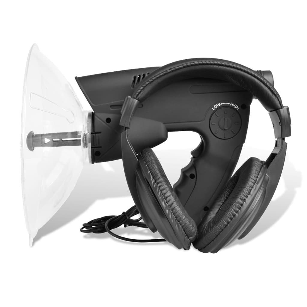 vidaXL Parabol-Richtmikrofon mit Visierung Kopfhörer Lautsprecher und