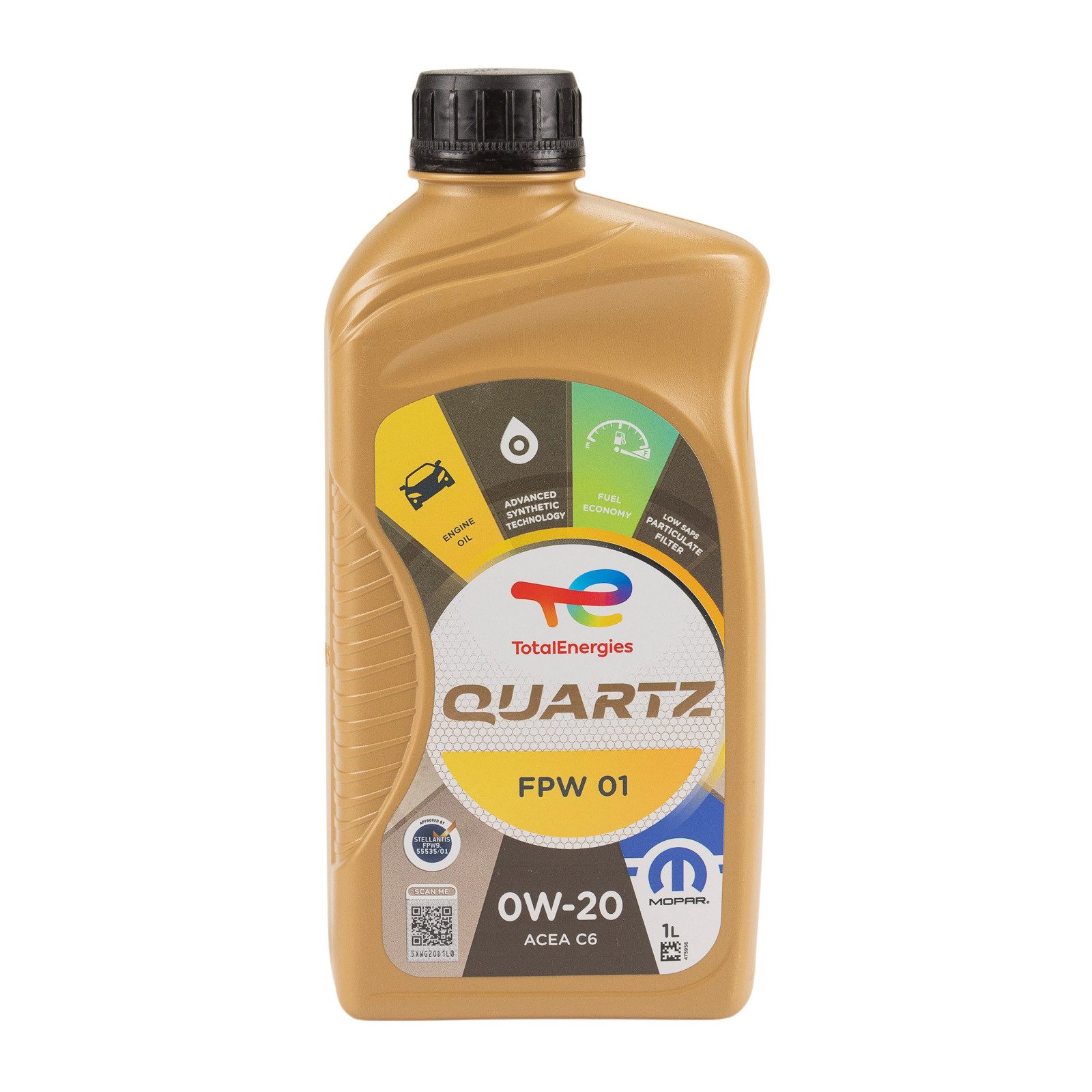 TotalEnergies Motoröl Total Quartz Mopar Motoröl FPW/01 0W-20 1 Liter FPW 9.55535/01