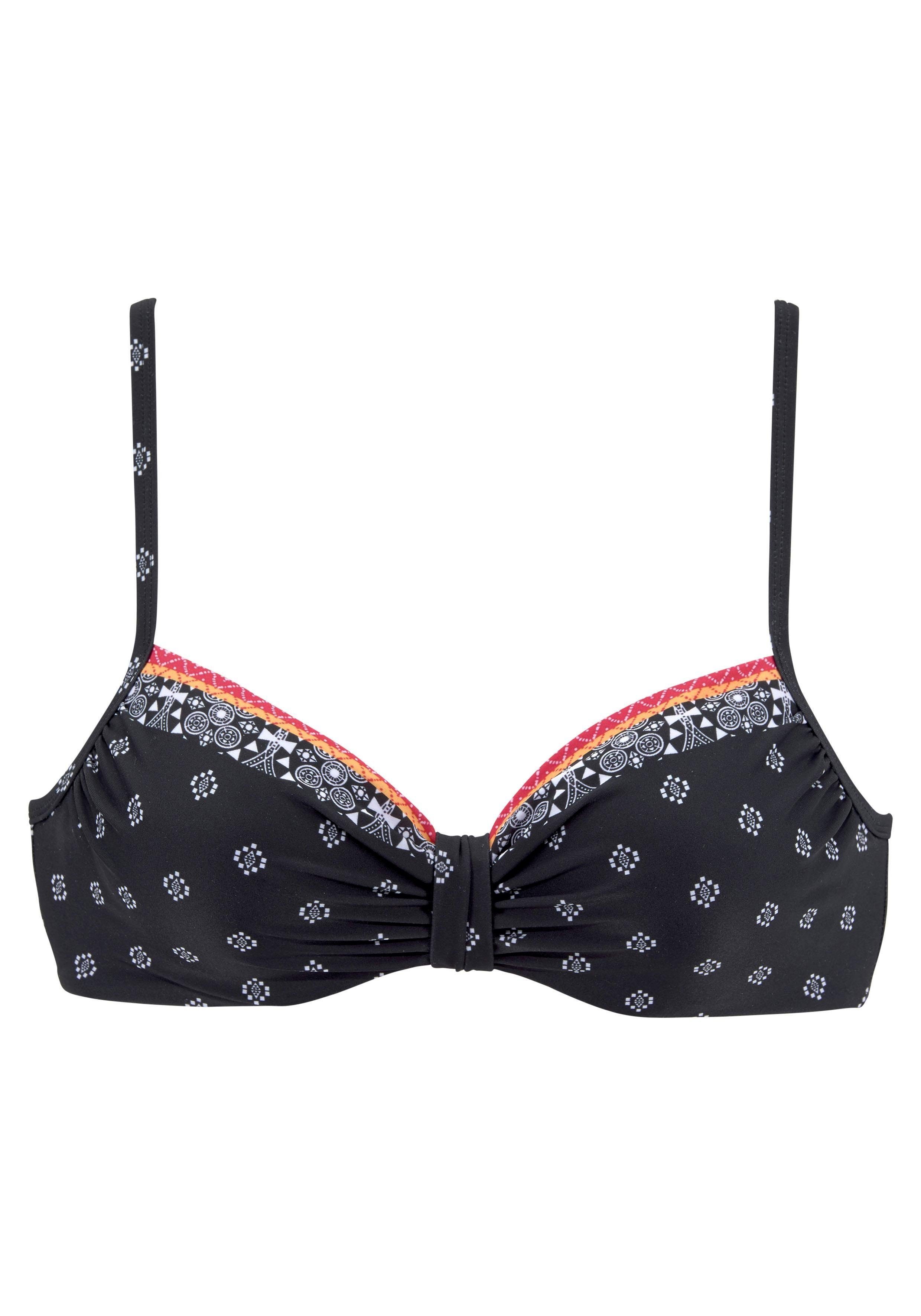 LASCANA Bügel-Bikini-Top Kimer, mit modernem Print günstig online kaufen