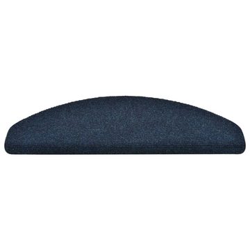 Stufenmatte Selbstklebende Treppenmatten 15 Stk Navy 65x21x4cm Nadelvlies, vidaXL, Höhe: 4 mm