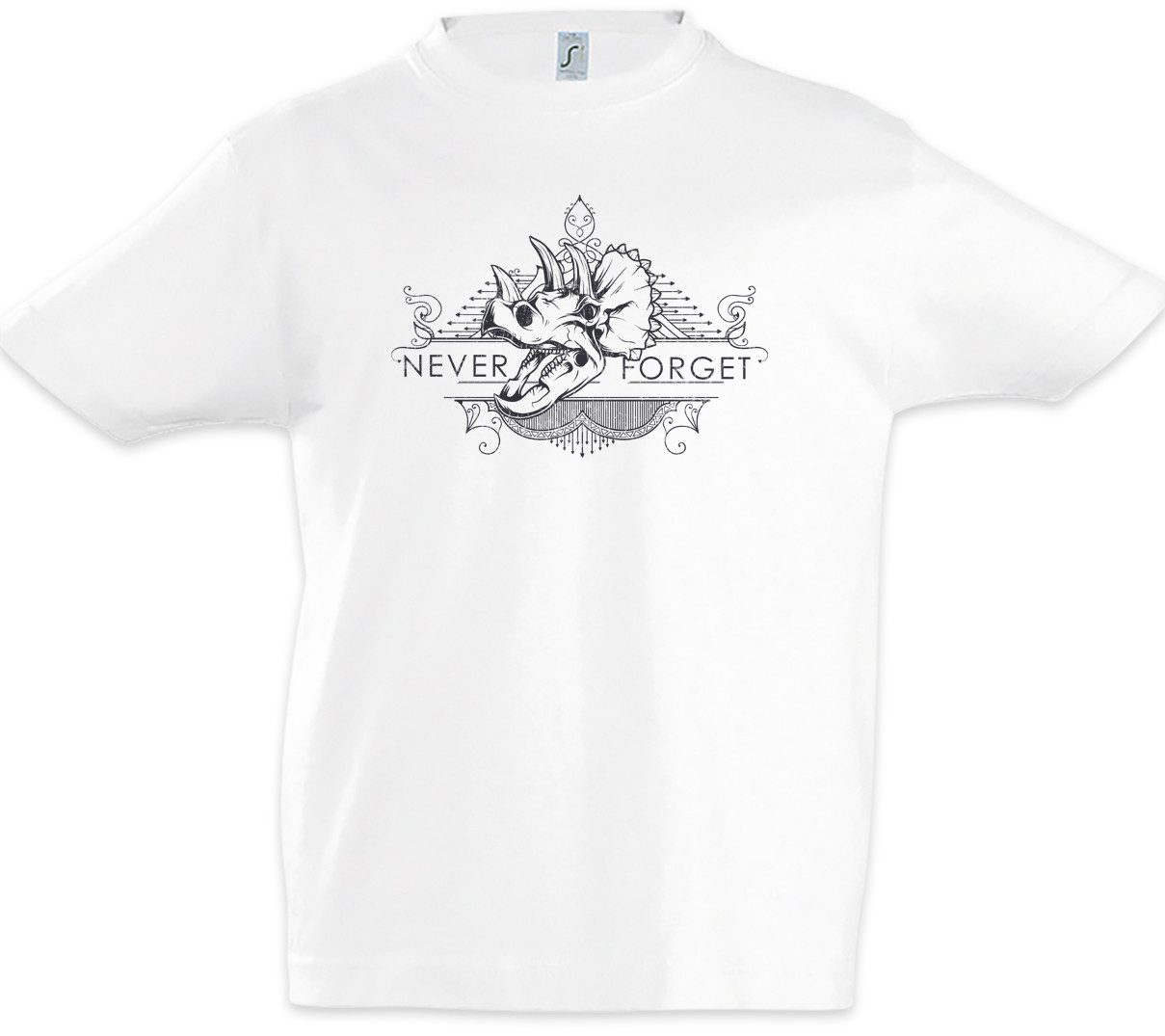 Print-Shirt Never Forget Dinosaurs Kinder T-Shirt Triceratops Dinosaurier Dino