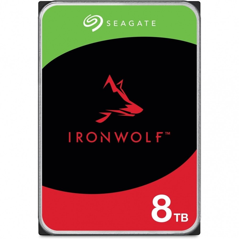 Seagate Seagate IronWolf NAS HDD 8 TB - 3,5 Zoll SATA Festplatte. interne-HDD-NAS-Festplatte (8 TB) 3,5 Zoll", Ideal für NAS-Systeme
