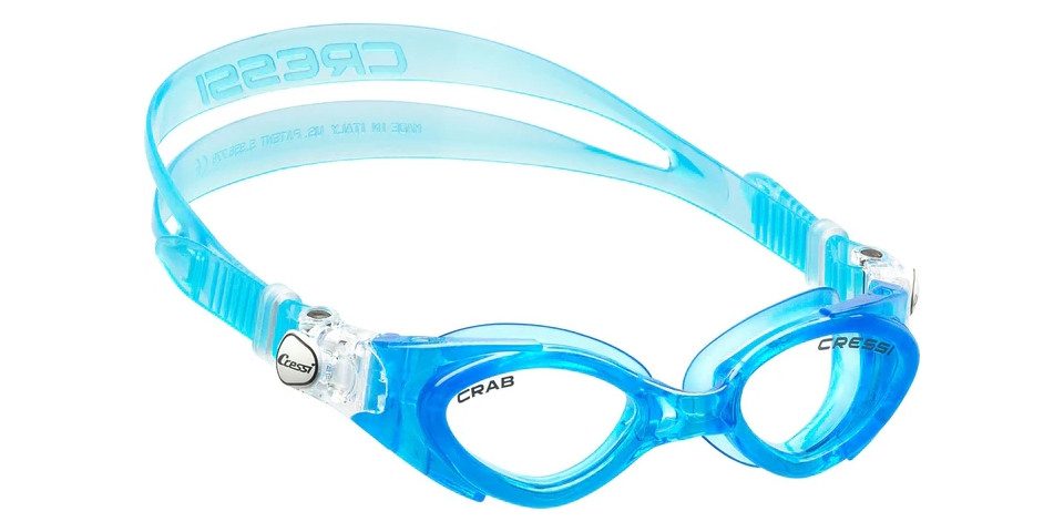 Cressi Schwimmbrille Crab Kid blue/transparent