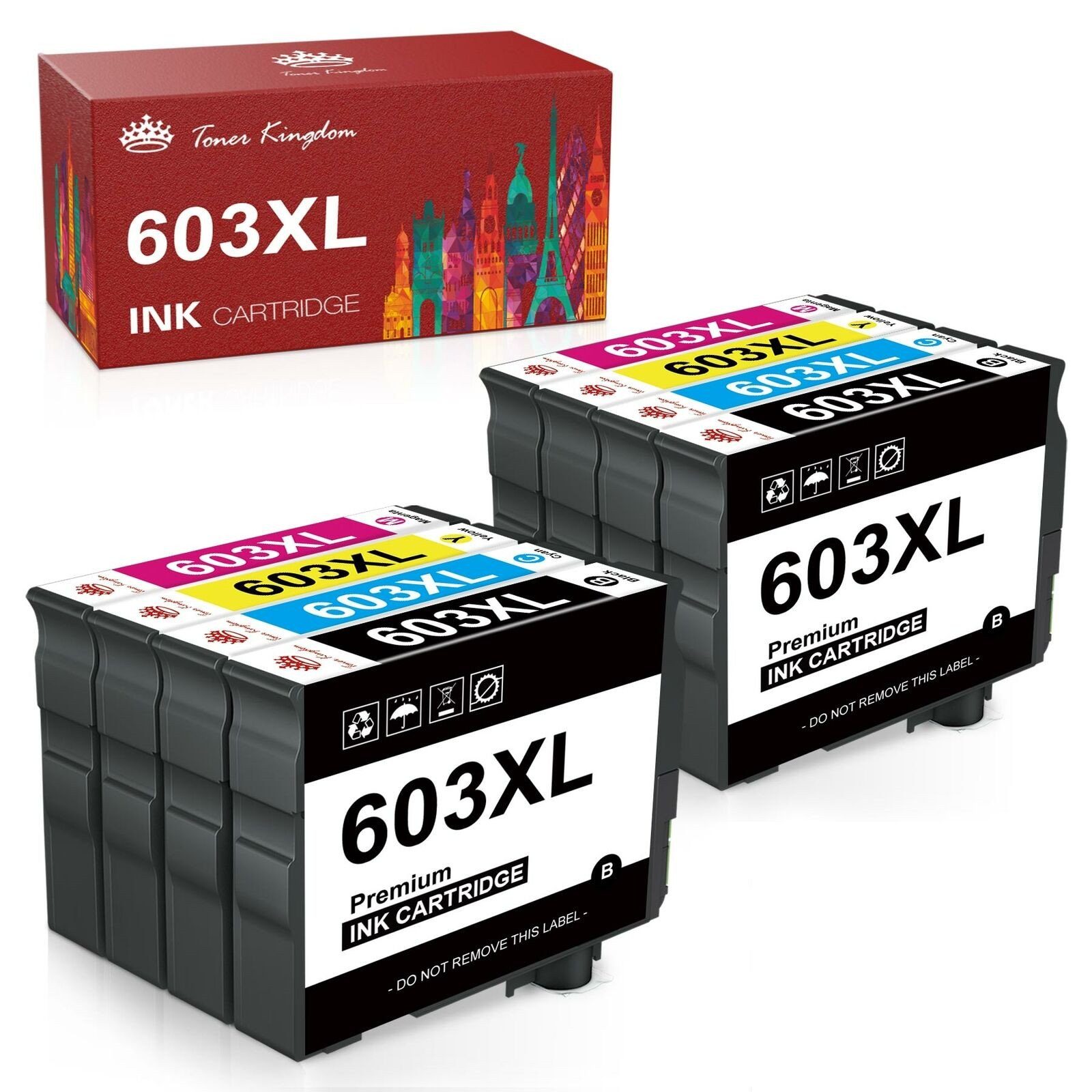 Toner Kingdom Kompatible für EPSON 603 603XL XP 2100 3100 3105 Tintenpatrone