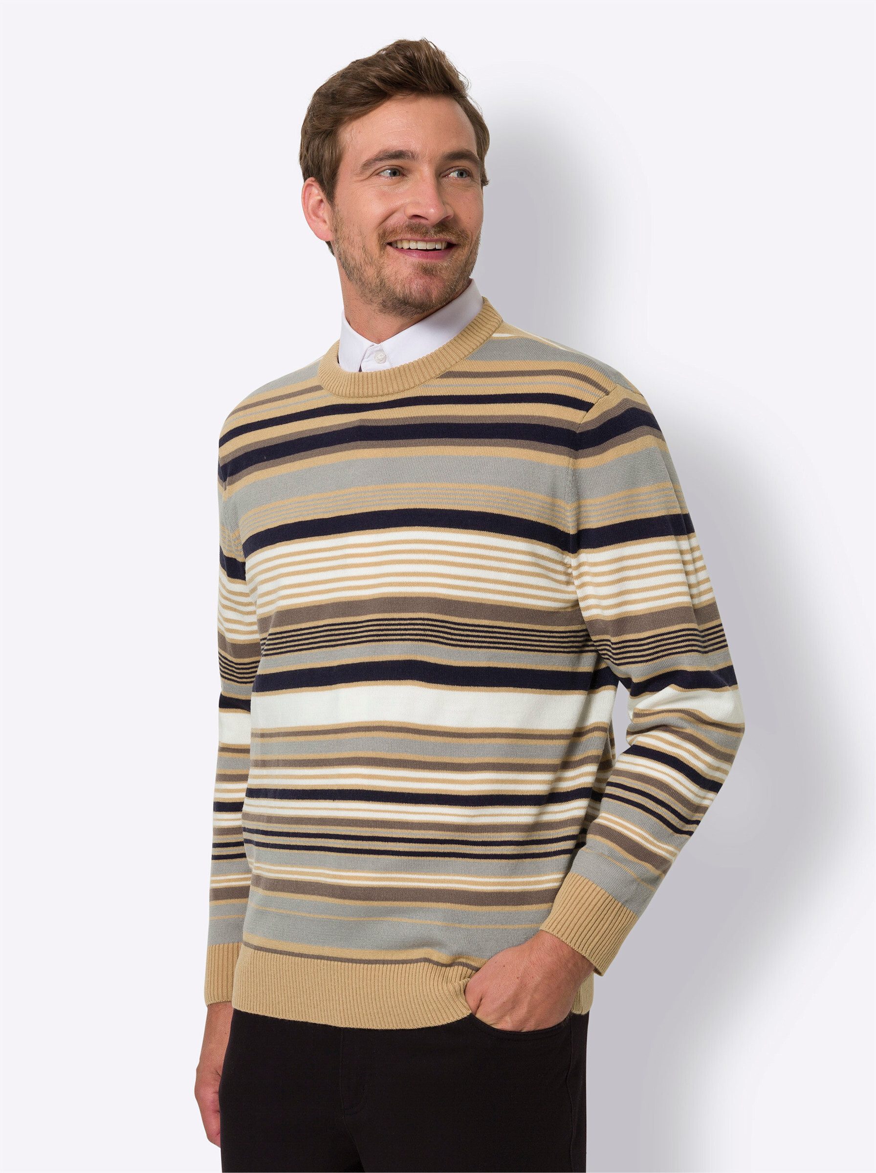 Strickpullover Rundhalspullover