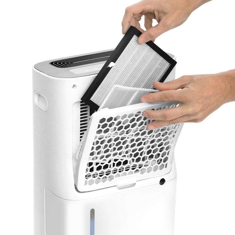 TROTEC Luftentfeuchter TTK 70 HEPA (Plus), für 110 m³ Räume, Entfeuchtung 20,00 l/Tag, Tank 6,50 l, Entfeuchtungsautomatik mit Zielwertvorwahl zwischen 30 und 8 – Bild 5 von 5