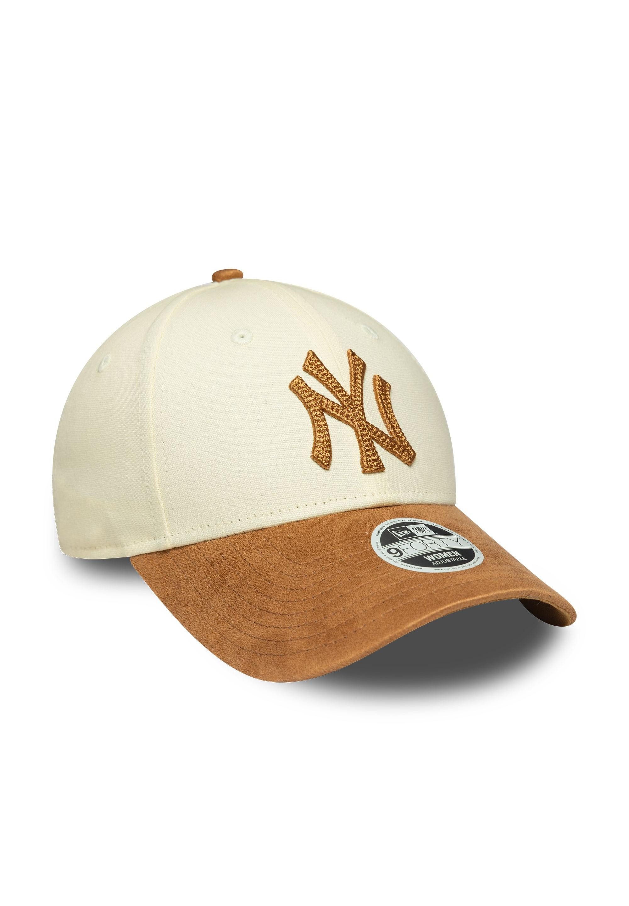 New Era Baseball Cap New York Yankees New Era Faux Suede 9Forty Women Cap Beige/Braun (1-St)