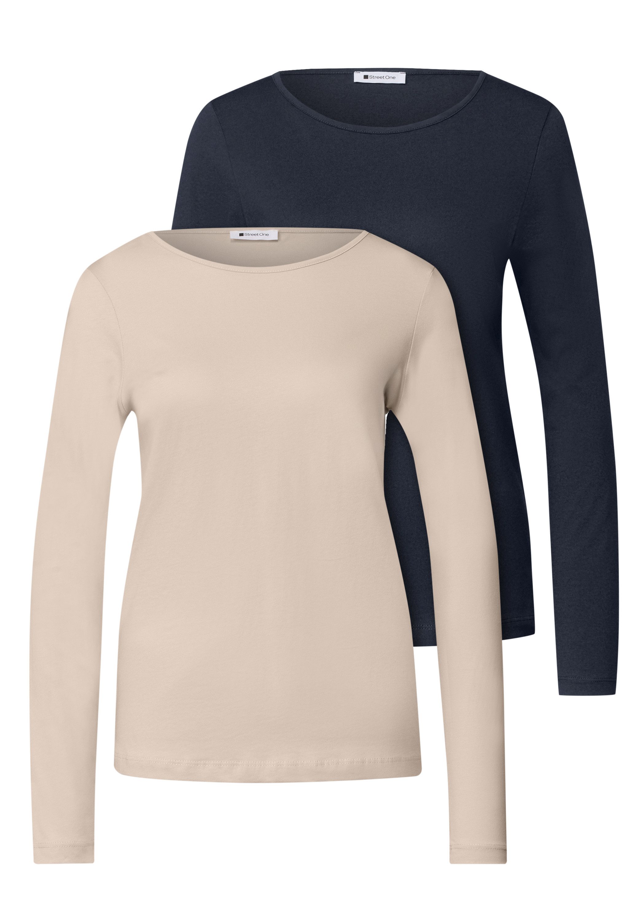 STREET ONE Langarmshirt aus reiner Baumwolle – Bild 4 von 5