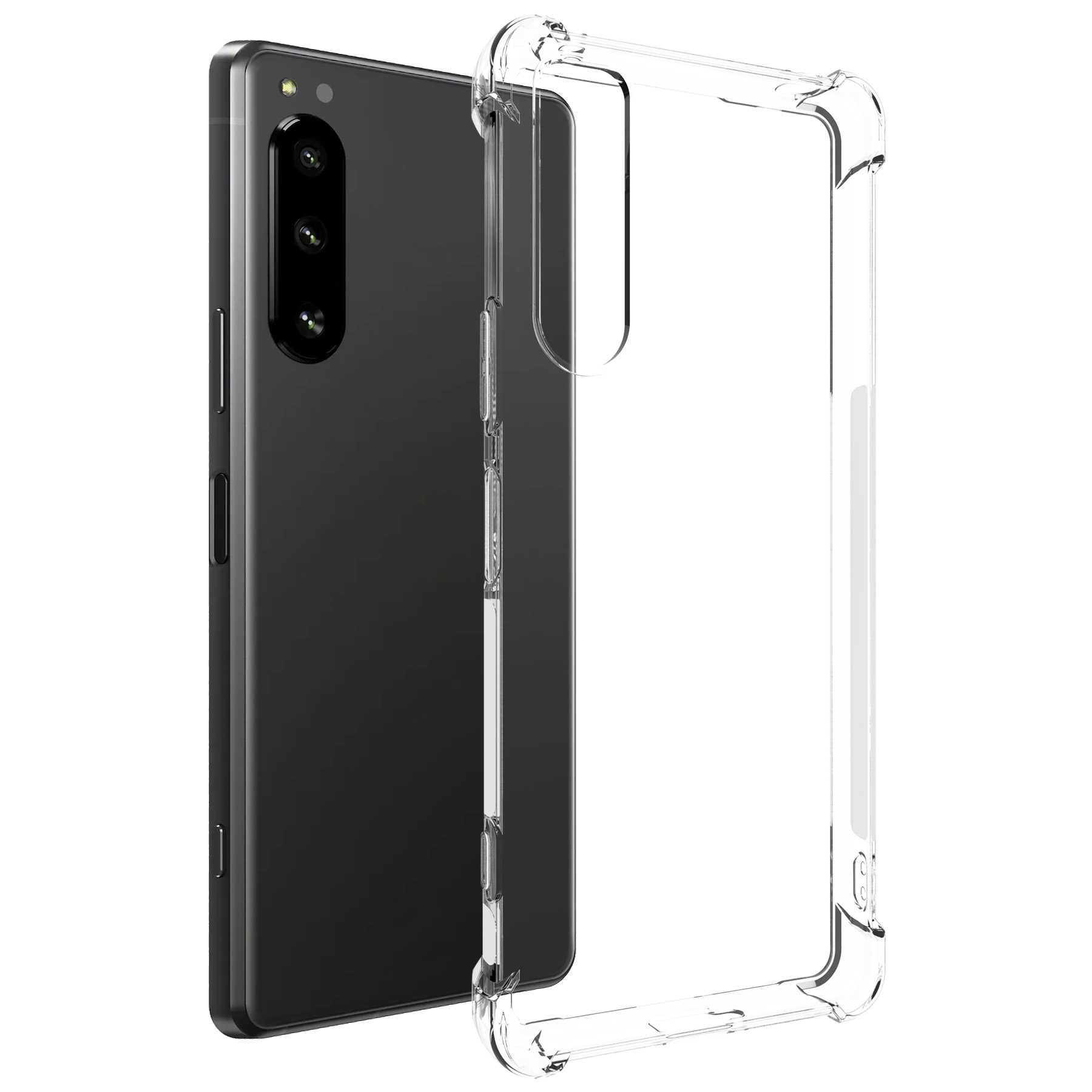 mtb more energy Smartphone-Hülle Clear Armor Case für Sony Xperia 5 IV (6.1), Transparente TPU Schutzhülle Case Backcover mit Anti-Shock Verstärkung