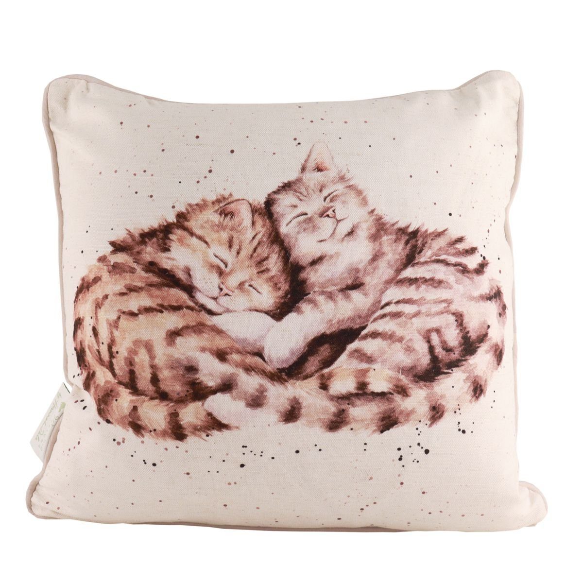 Wrendale Dekokissen Wrendale Designs Baumwoll-Leinen Kissen Katzen Sweet Dreams