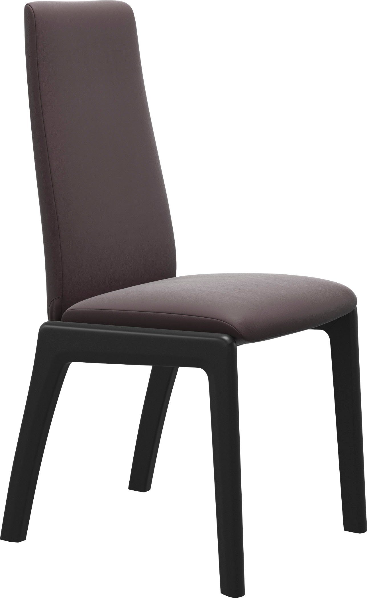 mit abgerundeten Polsterstuhl Back, Schwarz Laurel, Stressless® High M, in Größe Beinen