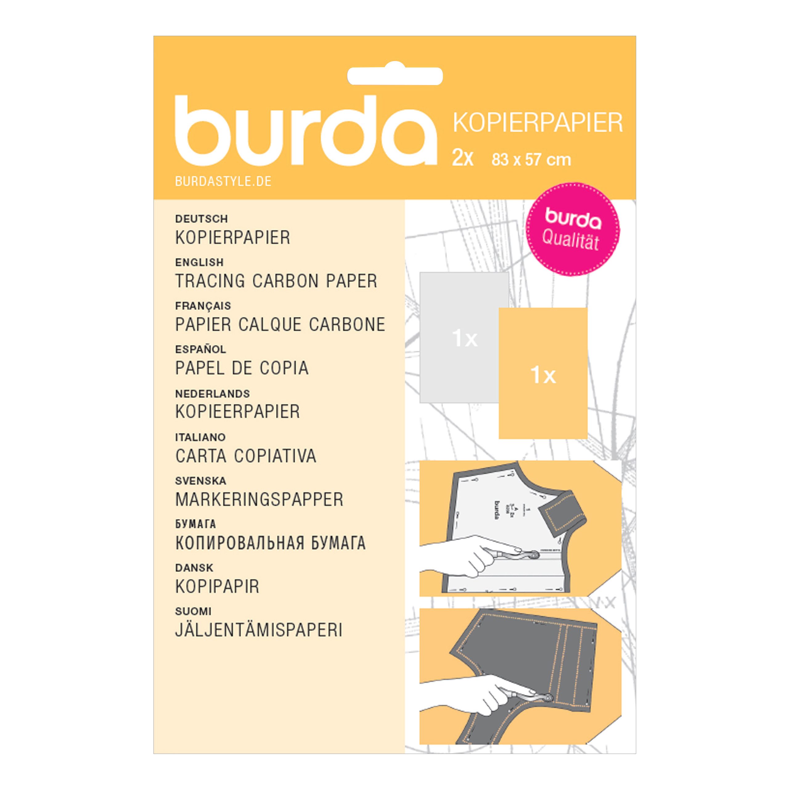 burda style Kreativset Kopierpapier Weiß/ Gelb, 83 x 57 cm