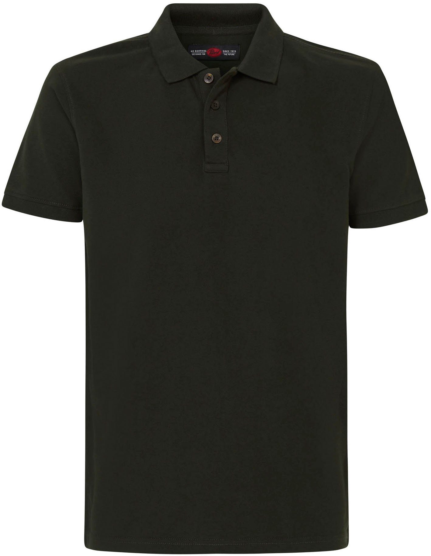 Poloshirt mit Industries Petrol oliv Knopfleiste