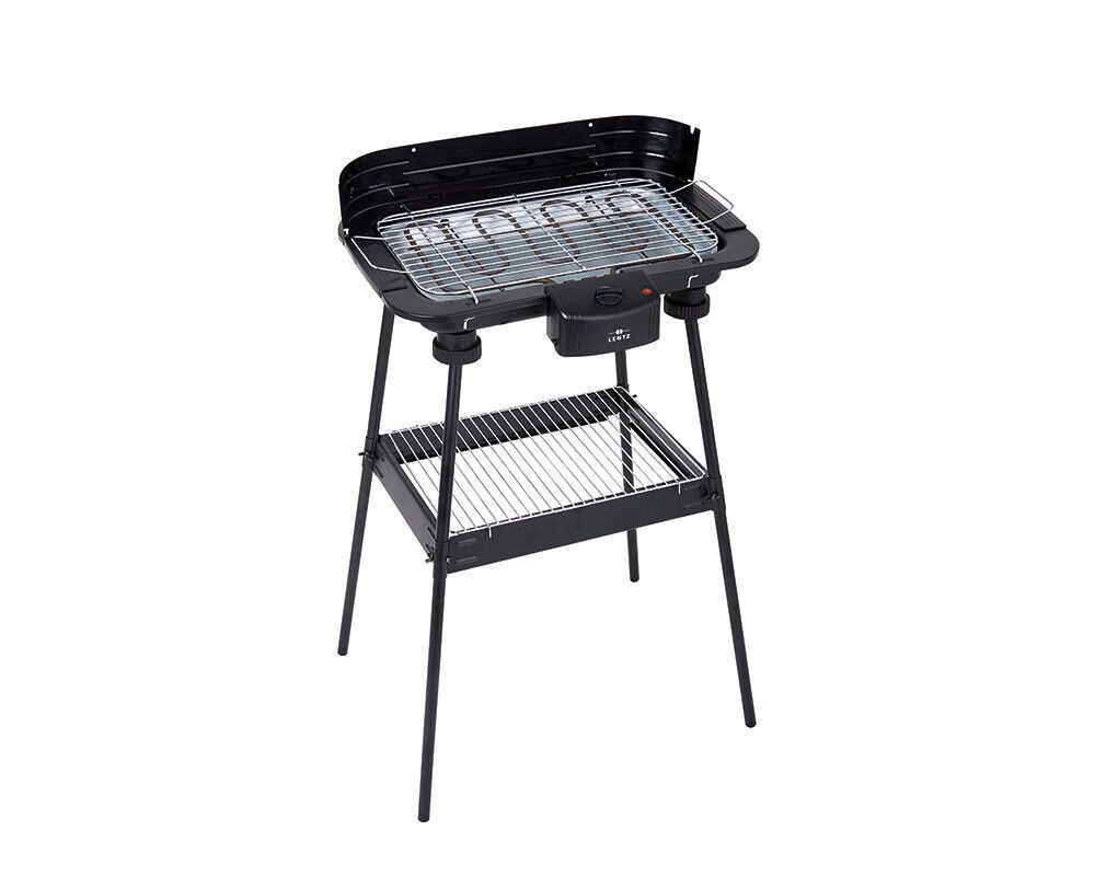 emeco Standgrill Elektrogrill Tischgrill 2 in 1 Standgrill BBQ Barbeque Elektro Garteng