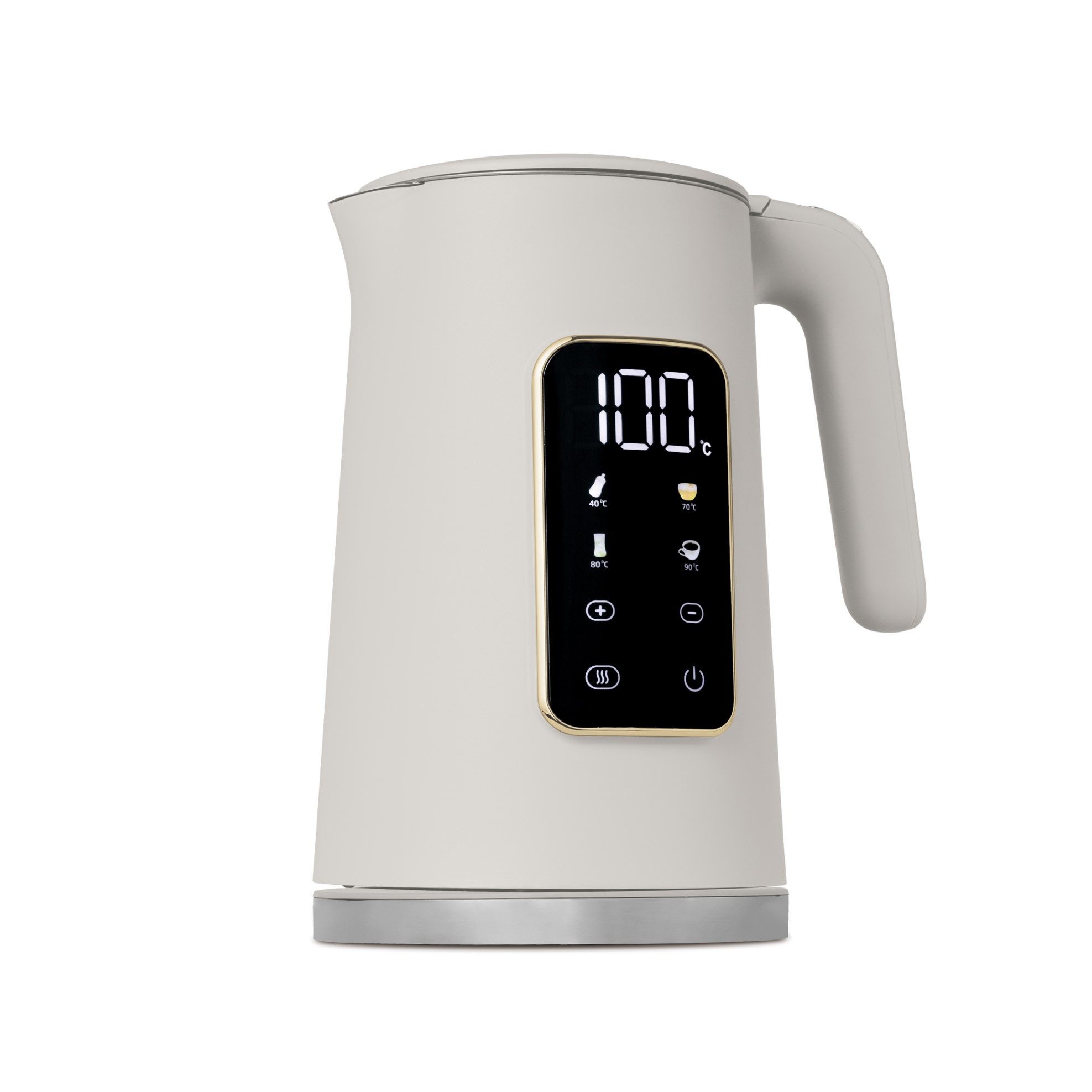 BerlingerHaus Wasserkocher mit digitalem Display 1,7 L, 1,7 l, 2200 W, Schnellaufheizfunktion, 4 Temperaturstufen