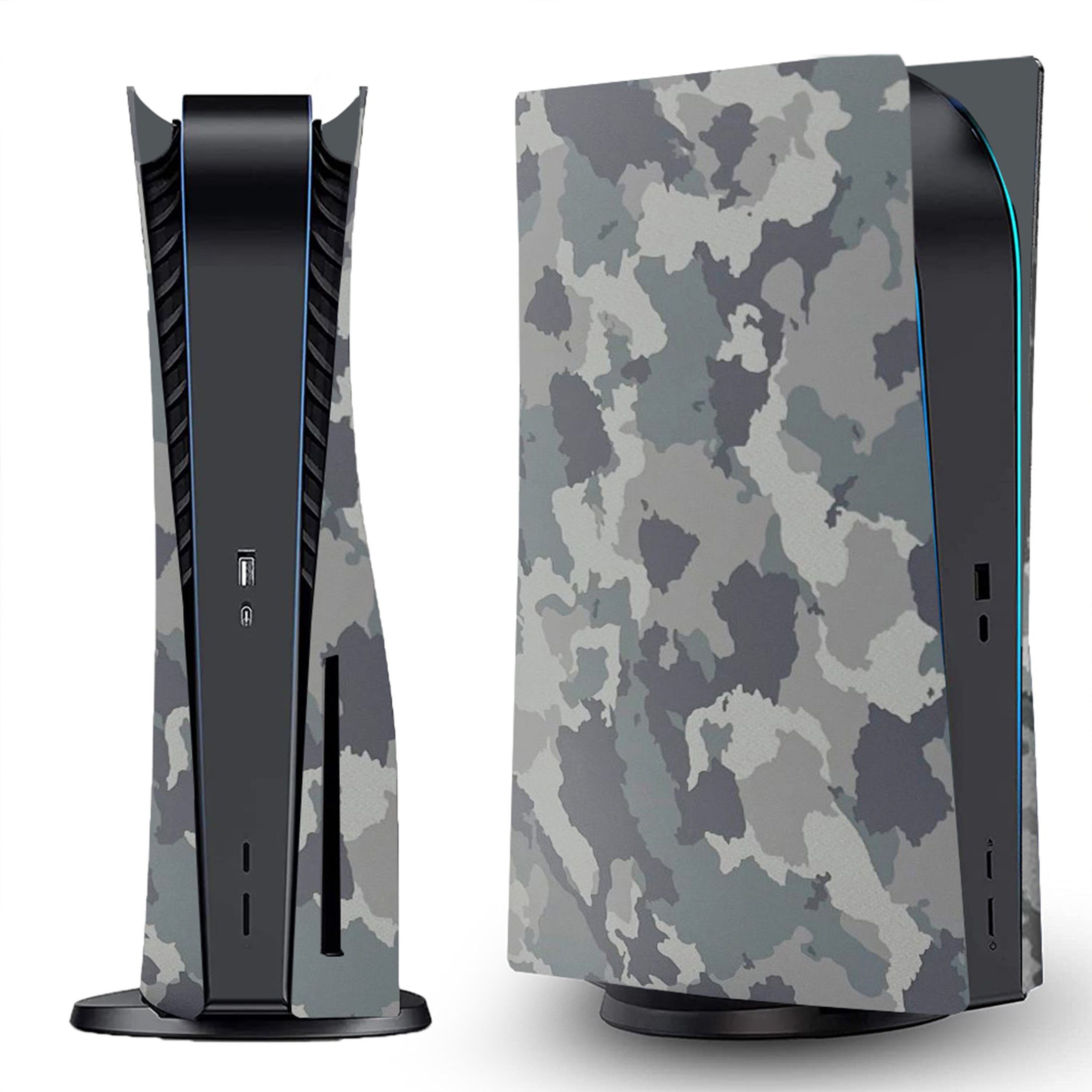 Tadow PS5-Gehäuse,Tarnhülle,PS5-Konsolen-Ersatz-Shell für CD-ROM-Version PlayStation 5-Controller