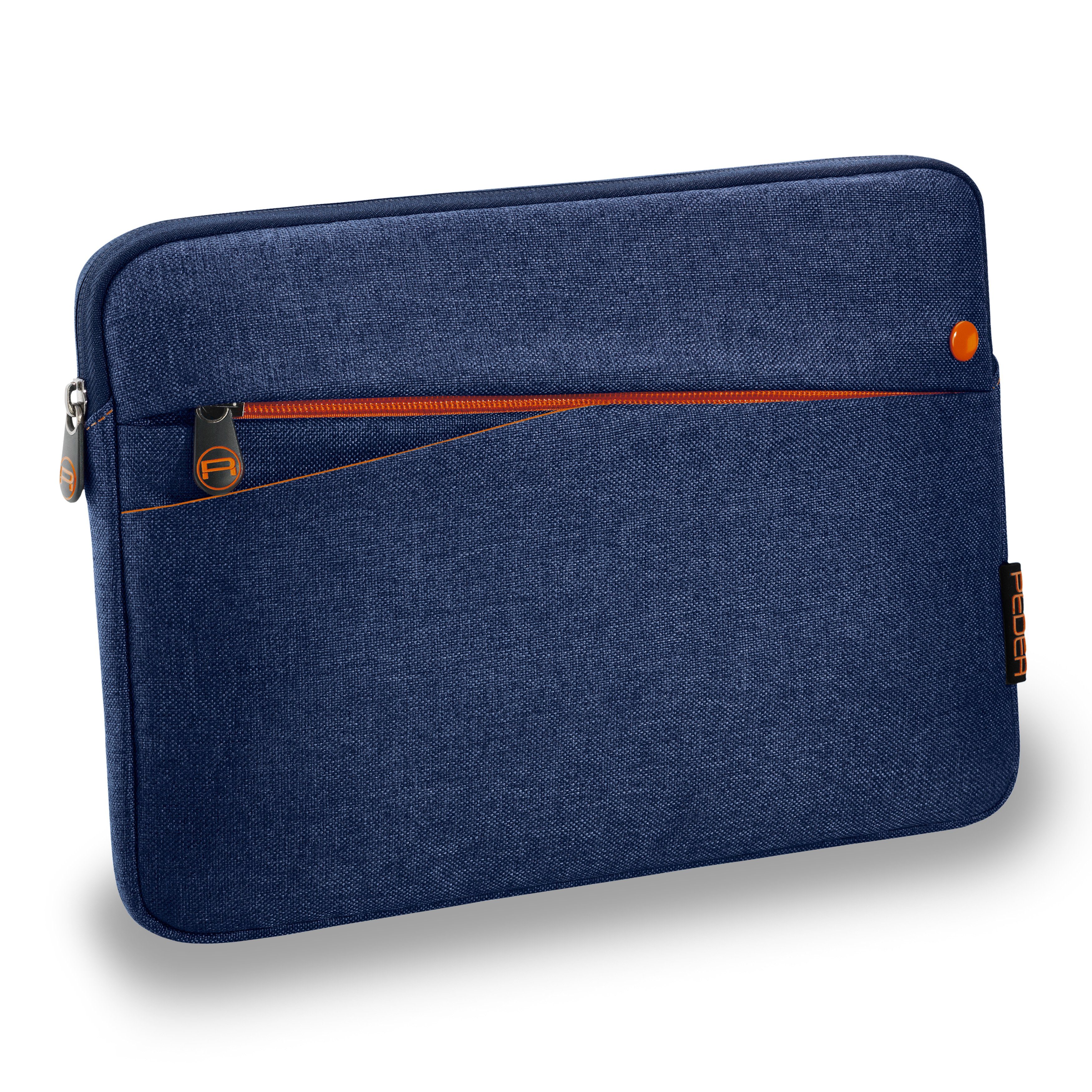 Galaxy blau/orange Huawei FASHION cm), Tablettasche mit Innenfutter Samsung (25,7 Schutzhülle dicken PEDEA (10,1 weichem kompatible Tab), einer iPad, und Tab, mit Polsterung Zoll Lenovo MatePad,