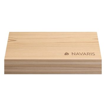Navaris Grillplatte 6x Zedernholz Grillbretter zum Grillen - 30 x 15cm - Set (1-St)
