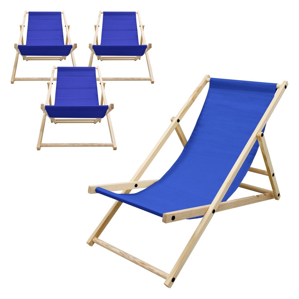 ECD Germany Gartenliege Holz Beachstuhl klappbarer günstig online kaufen